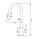 Griferia de cocina monocomando Estalgrif Top extensible black 2001-B
