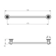 Accesorio de baño Robinet Bronx Toallero barral bce vjo