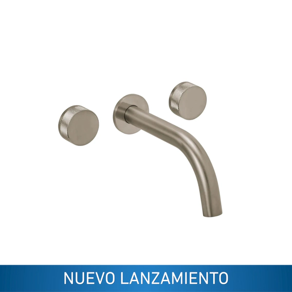 Griferia lavatorio pared Peirano Fabric Niquel 80-100NI