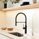 Grifería de cocina Peirano hoop monocomando black 20-202N