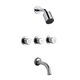 Griferia Baño Completa Fv Radal Bidet Ducha Lavatorio