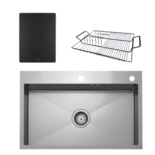 Bacha de cocina Simple Mi Pileta Encastre 718E + Regalo