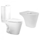 Combo de baño Ferrum Marina Inodoro Largo Tapa Bidet 3 Ag
