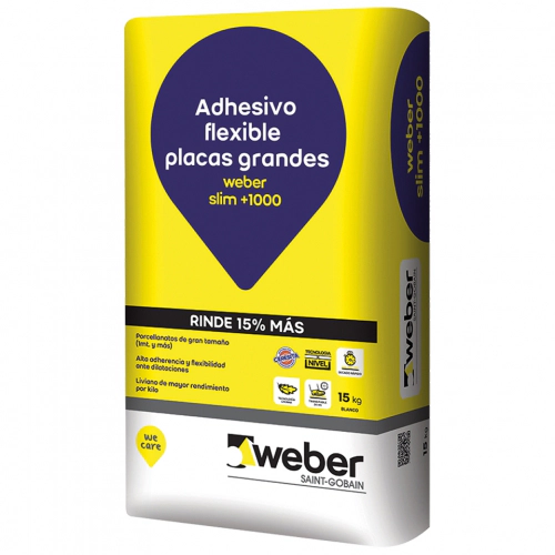 Adhesivo Grandes piezas Weber Slim x 15 kgs