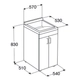 Mueble vanitory Ferrum traful TRA-MB-001-BM