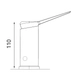 Griferia de bidet Ultragrif Brooklyn monoc c/transf black matt UGA1033B02