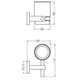 Porta cepillos FV melody con vaso 0169/28-CR