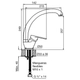 Grifería de cocina FV M4 compacta monocomando 0423/M4-CR