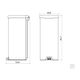 Cesto Linea New 30lts Tramontina 94538/730