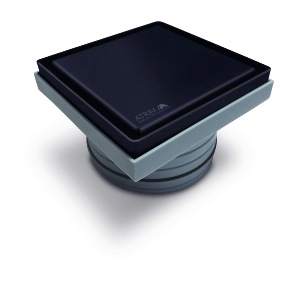 Rejilla Atrim Lagon Serie 2 en 1 12x12cm negro mate PR120T08