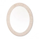 Bacha Travertino +Espejo Oval Travertino y griferia de pared
