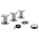 Griferia baño completa Fv Alerce Lavatorio Ducha Bidet Cromo