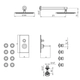 Griferia ducha 2v c/escocesa monocomando Hidromet Icon cromo 11113CRCR