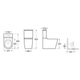 Inodoro largo Roca inspira rimless blanco 1251240000200