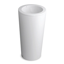 Bacha Deca de pie blanca Redonda s/agujeros LC.1271.17