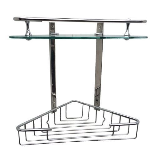 Accesorio Kurymar Esquinero Doble c/Cristal - Niquel Cr 1019