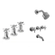 Griferia baño completa Peirano Crown Bidet Ducha C/Transf