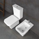 Inodoro largo Ferrum Milena bco IDLQJB MIL-IN-004-BL