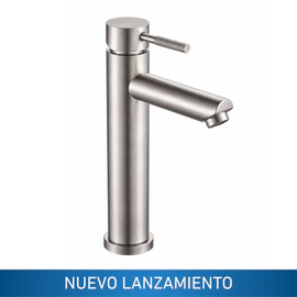 Griferia lavatorio alto monocomando Ultragrif Jack steel UGM1013S02