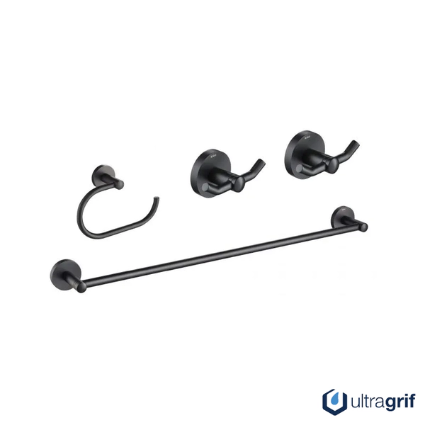 Accesorios de baño Ultragrif Jazz 4 piezas grey gun UGV304GG07