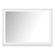 Espejo Reflejar Rectangular pulido pta redondeada c/antiempañante 100x80