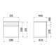 Mueble de colgar Ferrum symi cuadrada ARM-MB-001-WE