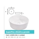Bacha Pringles Cilindrica Grande de apoyo suoperfina 3205-04 bco