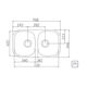 Bacha Tramontina Prime rectangular anti rebalse 34BL 94030/103