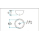 Bacha Baño Johnson Para Vanitory Diametro 25x12 O250L