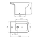 Bidet Ferrum trento 1AG TRE-BI-101-BL