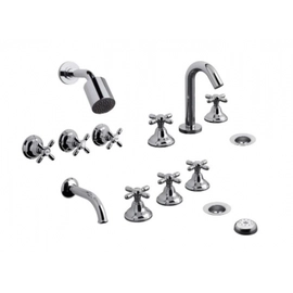 Combo De Griferías Para Baño Fv Newport Plus 0900.03/b2p