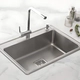 Bacha cocina simple 60X42X18 c/sifon783E Mi pileta