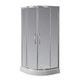 Cabina Ferrum Semicircular 2 ptas vidrio transparente NC9QZ