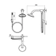 Griferia de baño Duchador Andez acoplable completo 902