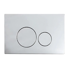 Tecla doble Ferrum redonda cromada REP-RA-050-CR