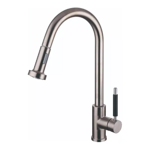 Griferia Piazza gourmet cocina con rociador extraible 10300ss