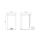 Cesto Linea New 20lts Tramontina 94538/720