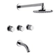 Griferia baño completa Fv California Lavatorio Ducha Bidet