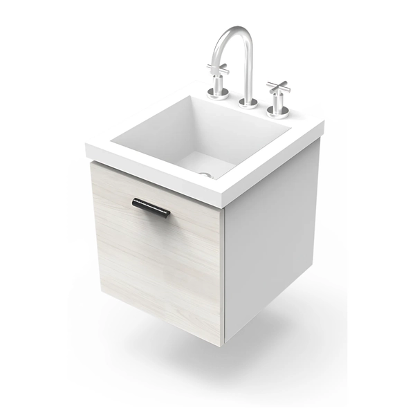 Vanitory Itar cassetto teka artico con tapa marmolina