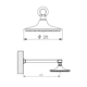 Accesorio de ducha Robinet Brazo pared (p/Niagara) cromo