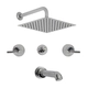 Griferia baño Hidromet Triumph Lever Lavat+ bañera d/Cua+Bid
