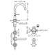 Griferia Lavatorio FV City 207/88 Cromo