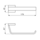 Portarrollo FV chalten cromo 0167/H4-CR