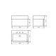 Mueble colgar Ferrum Trento TRE-MB-001-BL