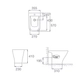 Bidet Roca The Gap 1 Agujero LL Bco.