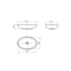 Bacha baño Ferrum Citera Negra LWZF CTR-BH-026-NE