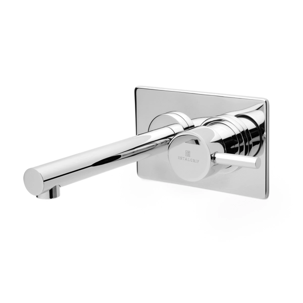 Griferia monocomando lavatorio pared Estalgrif Arona cromo 750/011-00