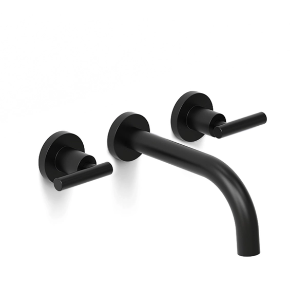 Griferia Lavatorio De Pared Nivus Black Hidromet 11490NEGR