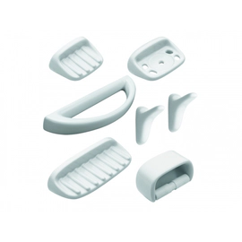 Accesorios Baño Ferrum Juego 7 Piezas Compacto Blanco