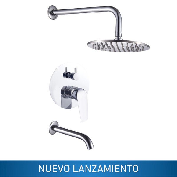 Griferia de ducha con transferencia monocomando Ultragrif Logan cromo UGB1022C05